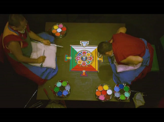 Sand Mandala By Tibetan Monks