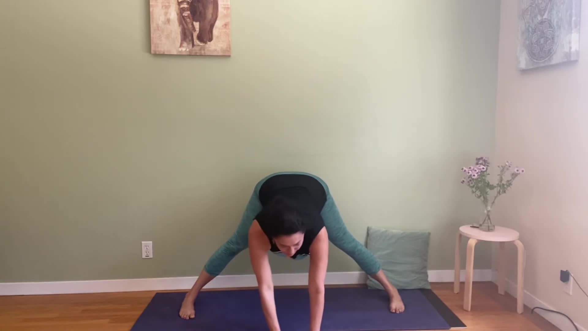 Relieve back pain with yoga Wide Leg
