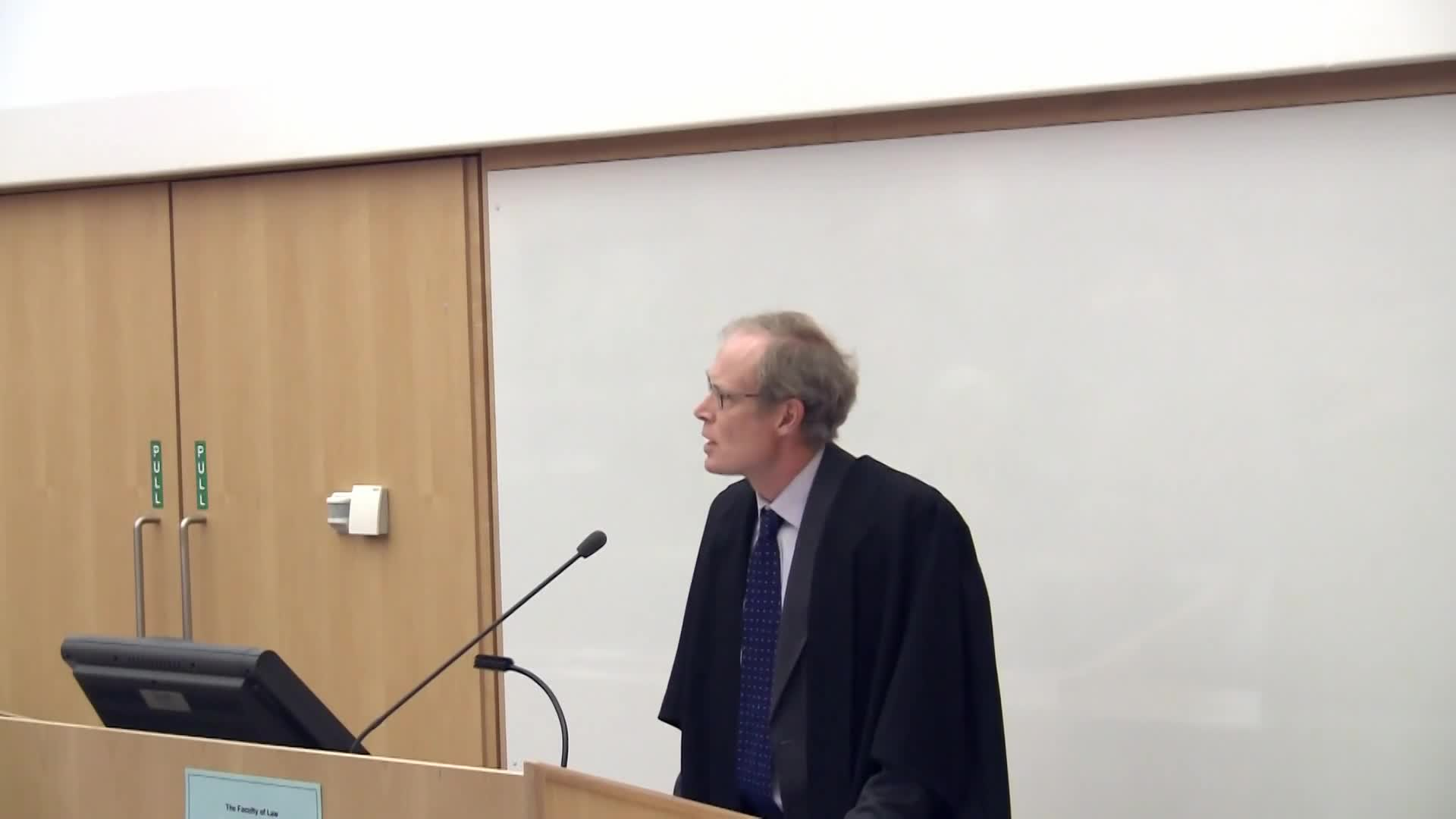 University of Cambridge - "The Rule of Law and Human Dignity' The 2011 Sir David Williams Lecture - Professor Jeremy Waldron