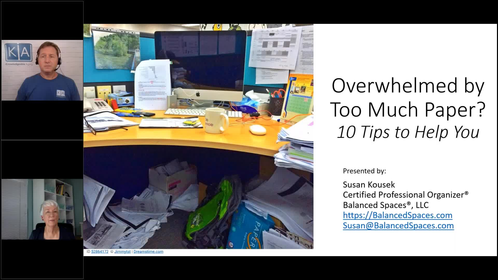 Knowledgeable Aging - Overwhelmed by Too Much Paper