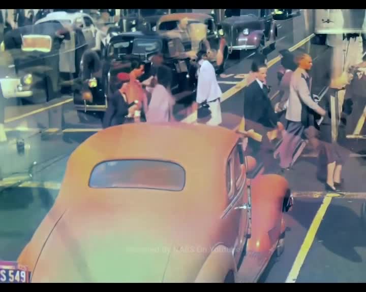 Busy Los Angeles 1940s