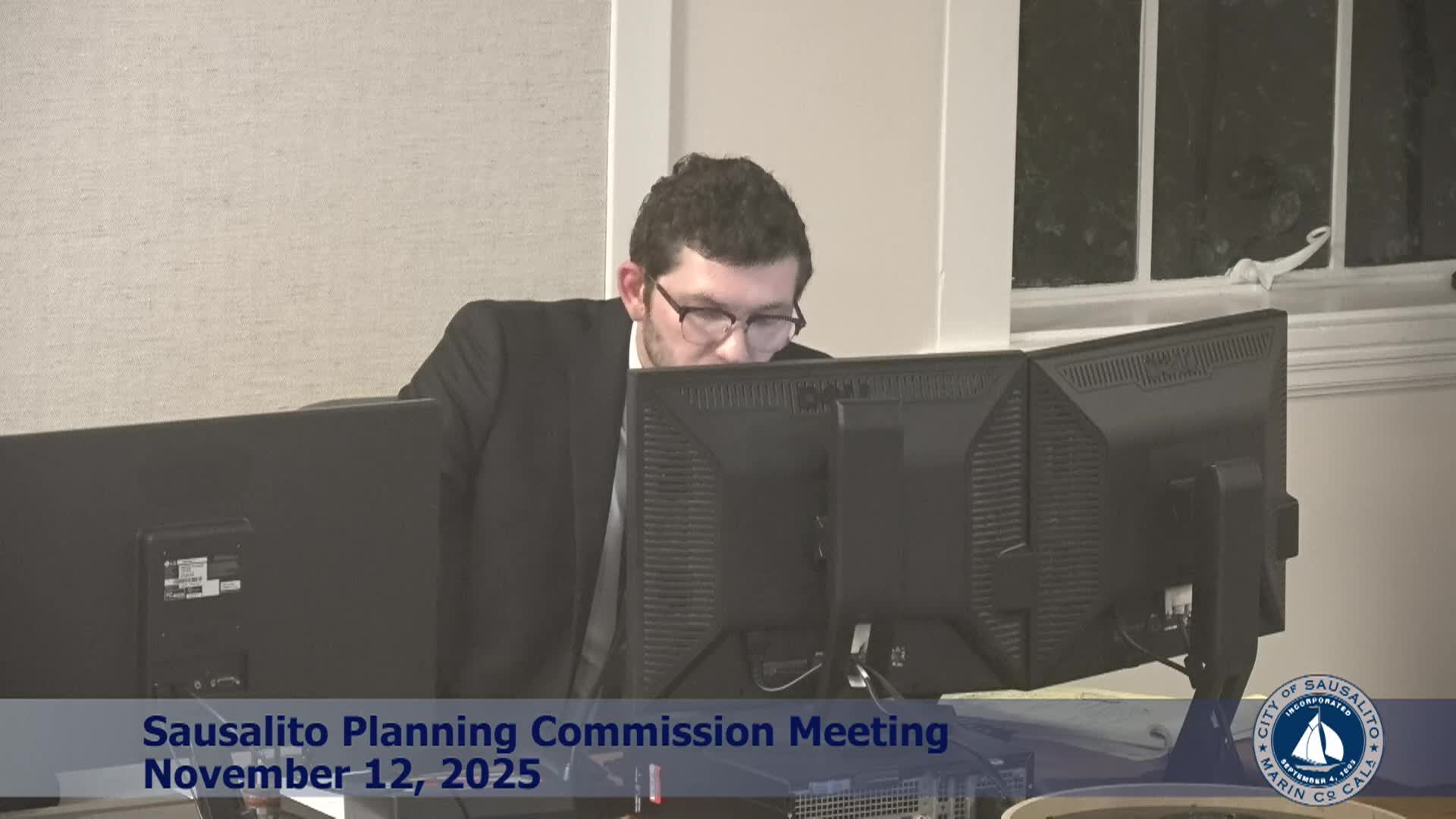 Sausalito City Planning Commission Meeting - 11-12-25
