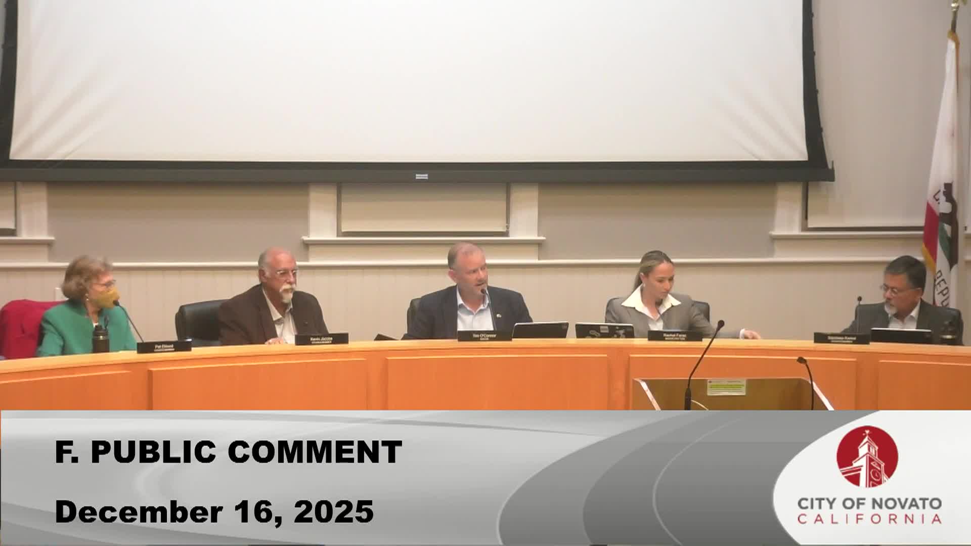 Novato City Council Meeting - 12-16-25