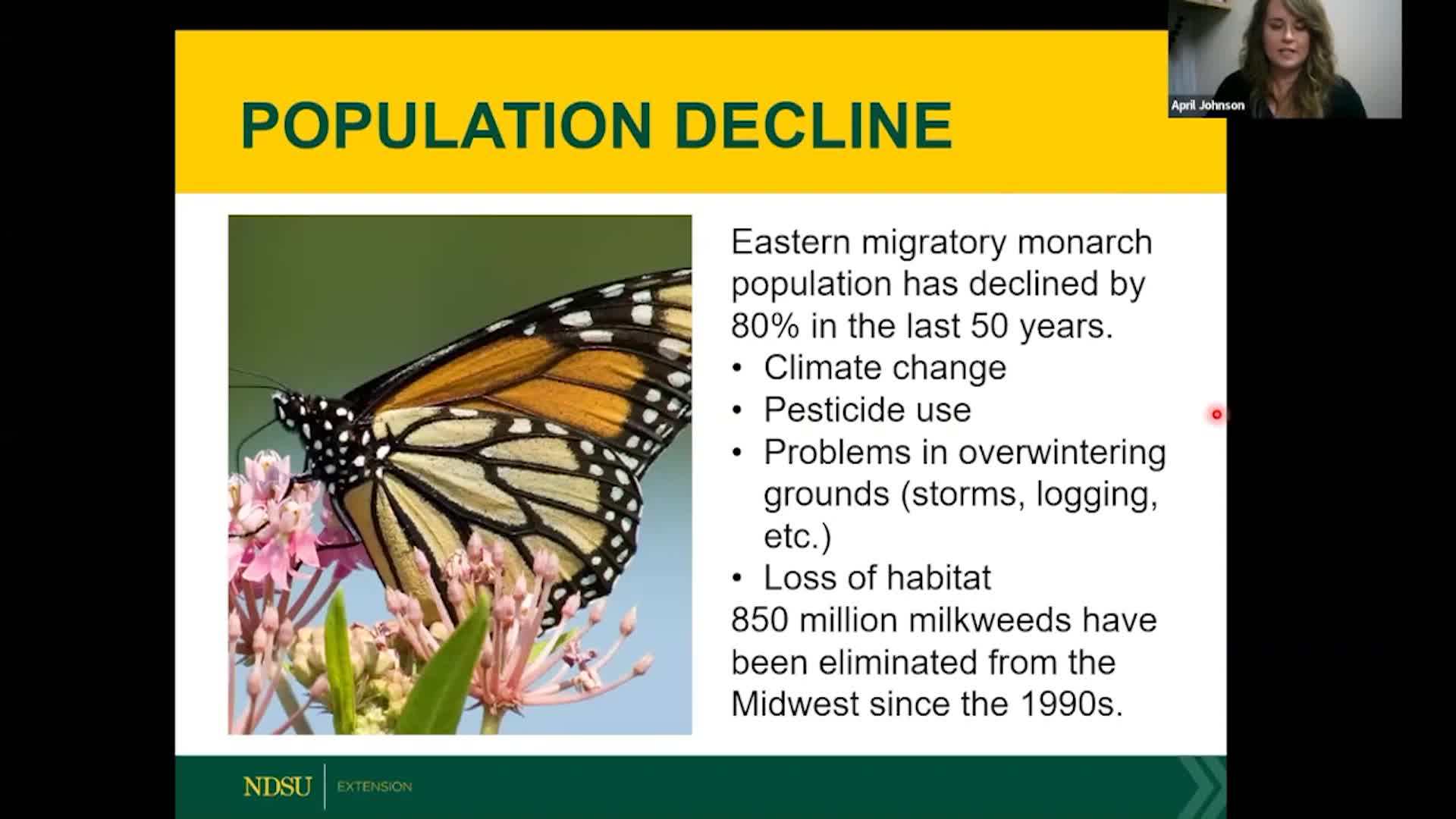 NDSU Extension - 2023 Spring Fever Garden Forums  Making a Monarch Conservation Garden