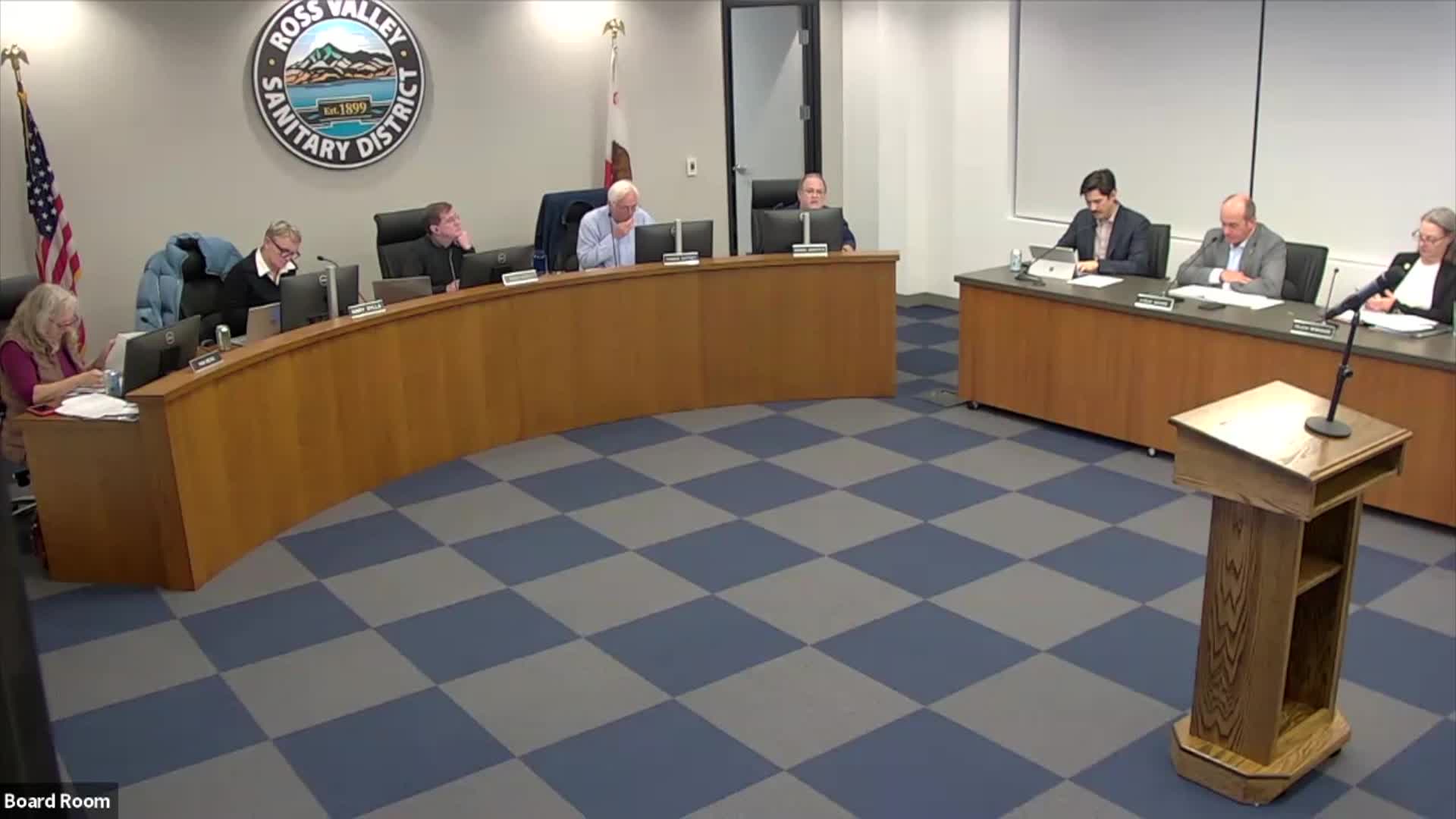 Ross Valley Sanitary District Mtg. - 1-21-26