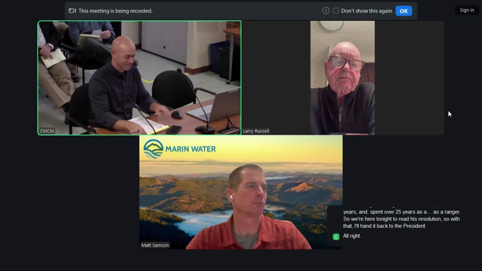 MMWD Board of Directors Meeting - 2-3-26