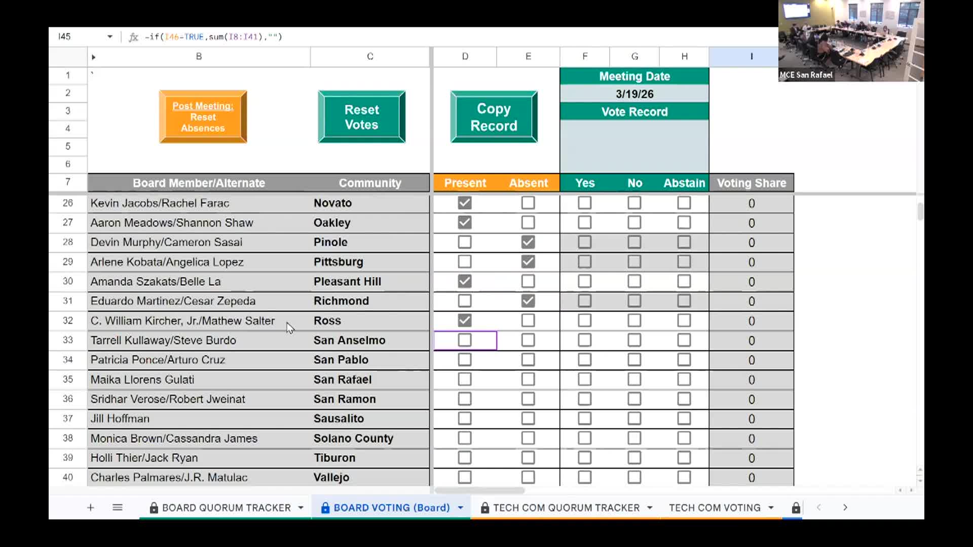 Marin Clean Energy Meeting - 3-19-26