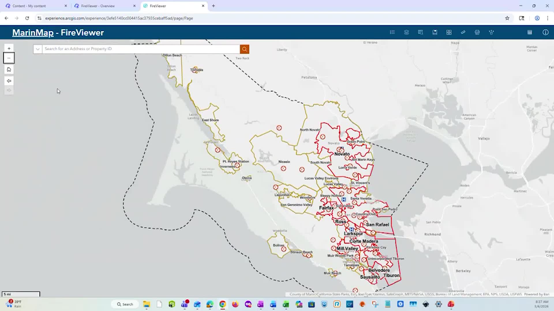 MarinMap FireViewer Application Instructional Video.