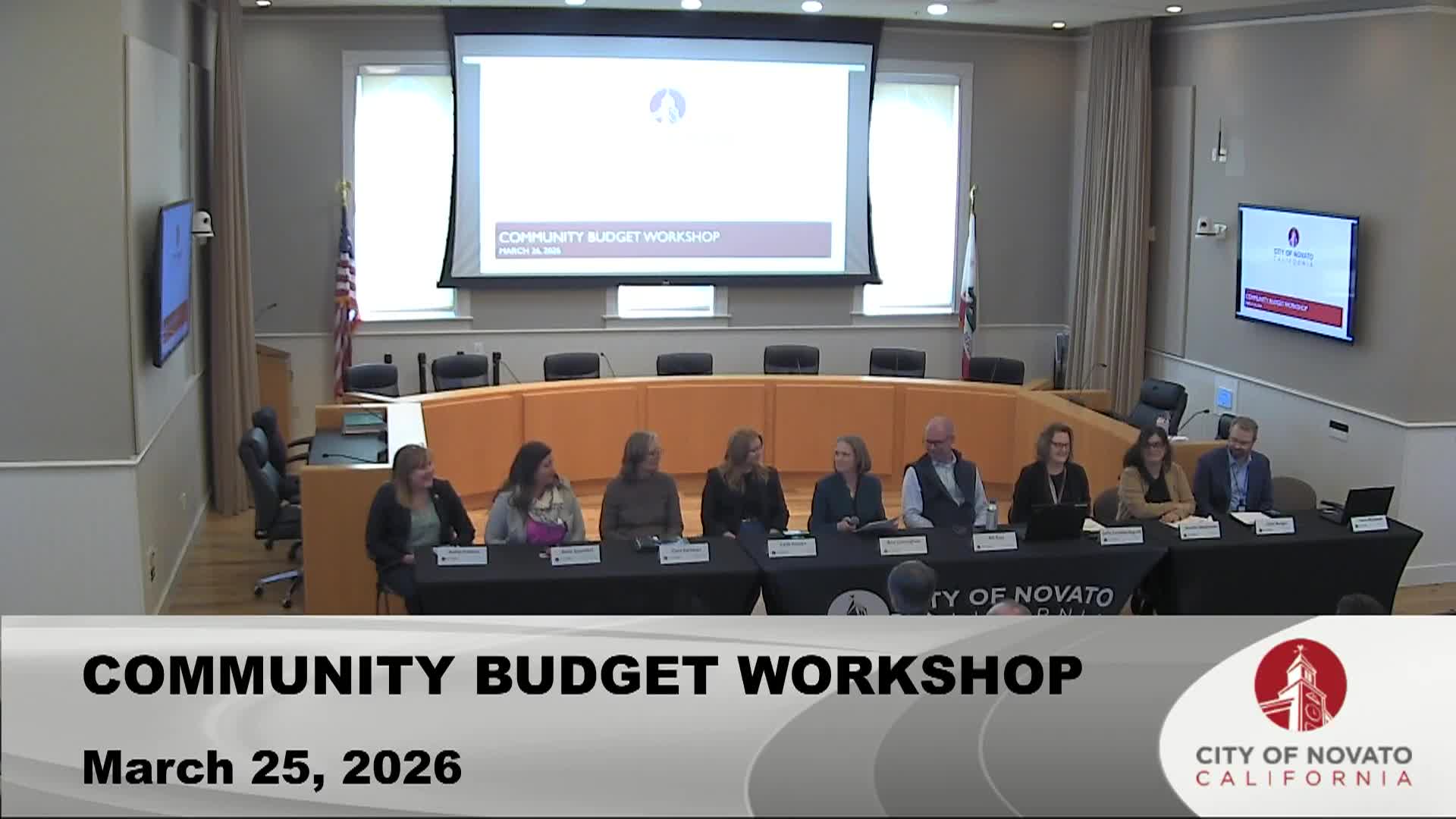 Novato Community Budget Workshop - 3-25-26